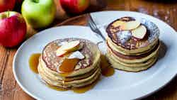 Ahrensburg's Apple Affair: Apple And Cinnamon Pancakes With Maple Syrup