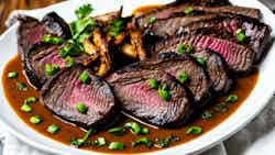 Ainu-style Grilled Venison With Wild Mushroom Sauce