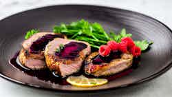 Ainu-style Roasted Duck Breast With Wild Berry Reduction