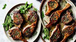 Ainu-style Roasted Lamb Chops With Mint Sauce