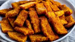 Akara Chips (fried Cassava Chips With Spicy Sauce)