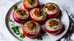 Albanian Style Stuffed Onions (Qepë të Mbushura)