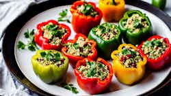 Alderney Stuffed Bell Peppers With Quinoa And Feta