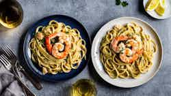 Alexandria's Creamy Shrimp Linguine (لنجويني بحرية كريمية الإسكندرية)