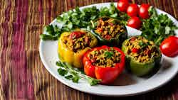 Anguillan Style Stuffed Bell Peppers