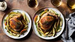 Apfelwein Geschmortes Huhn (apple Cider Braised Chicken)