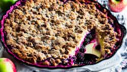 Apple And Blackberry Crumble Heaven