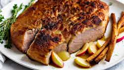 Apple And Onion Roast Pork