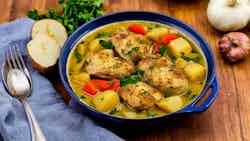 Arbëreshë Chicken and Potato Stew (Speca të Mbushur)