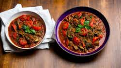 Arbëreshë Eggplant and Tomato Stew (Speca të Mbushur)