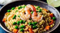 Arroz Con Coco Y Camarones: Colombian Coconut Rice With Shrimp