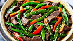 Australian Beef and Snow Pea Stir-Fry (澳洲牛肉炒豆苗)