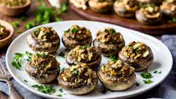 Badrijani Nigvzit (walnut And Herb Stuffed Mushrooms)