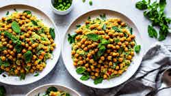 Bahraini Spiced Couscous Salad With Chickpeas And Mint