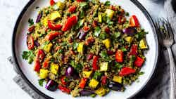 Bahraini Spiced Quinoa Salad With Roasted Vegetables