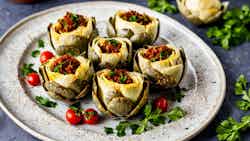 Bahraini Stuffed Artichokes With Rice And Ground Beef