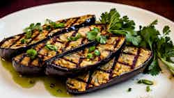 Bai Traop Dot (cambodian Grilled Eggplant)