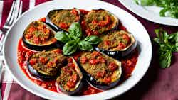 Baked Eggplant with Tomato Sauce (Patëllxhan të Furrë me Sos Domate)