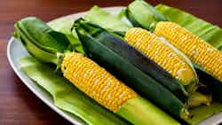 Balinese Corn In Banana Leaves (tum Jagung)