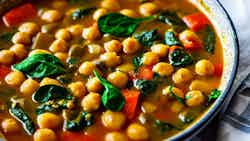 Bamia (chickpea And Spinach Stew)