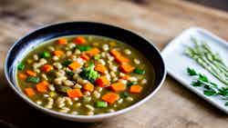 Barley Vegetable Soup (Ячневый суп с овощами)