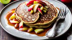 Bashkir Buckwheat Pancakes with Apple Cinnamon Compote (Башкирские гречневые блины с компотом из яблок и корицы)