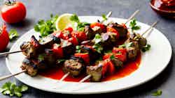 Bashkir Lamb Kebabs with Spicy Tomato Sauce (Башкирские шашлыки из баранины с острым томатным соусом)