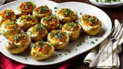 Bashkir-Style Baked Potatoes with Sour Cream and Chives (Запеченные картофелины по-башкирски с сметаной и зеленью)