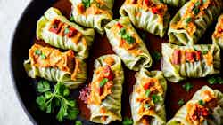 Bashkir-Style Stuffed Cabbage Rolls (Башкирские голубцы)