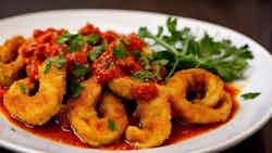 Basilicatan Fried Calamari With Spicy Tomato Sauce