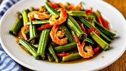 Bata Okra And Prawn Stir-fry