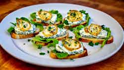 Belgian Endive and Gorgonzola Crostini (Crostini d'Endives Belge et Gorgonzola)