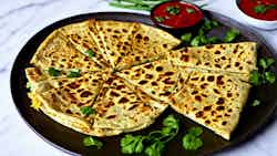 Bharwan Paneer Paratha (stuffed Paneer Parathas)