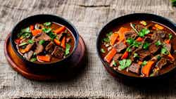 Bhutanese Dried Beef Stew With Vegetables (shakam Paa Tshoem)