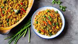 Bhutanese Fried Rice With Vegetables (khatem)