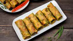 Bobotie Spring Rolls