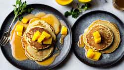 Bouillie Aux Mangues (millet Pancakes With Mango Syrup)