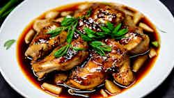 Braised Chicken with Soy Sauce (豆油炖鸡)