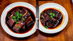 Braised Spare Ribs with Fermented Red Bean Curd (南乳焖排骨)
