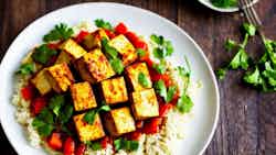 Brazilian Style Sweet Chili Tofu (Tofu a la Salsa de Chile Dulce Estilo Brasileño)