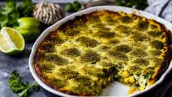 Breadfruit And Callaloo Gratin