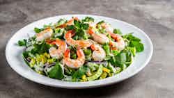 Breadfruit And Prawn Salad With Lime Dressing