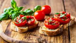 Bruschetta Aux Tomates Et Basilic Corse (corsican Tomato And Basil Bruschetta)