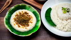 Bubur Ketan Hitam Gula Merah (coconut Milk Rice Pudding With Palm Sugar)