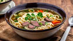 Buryat Beef Noodle Soup (Buryat: Шөлбөө)