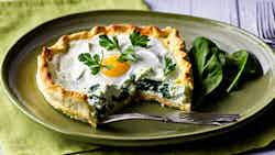 Cabbage Pie With Spinach (bulgarian Brunch: Zelnik With Spinach)