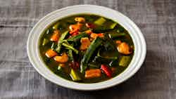 Calalou Et Gombo (callaloo And Okra Soup)