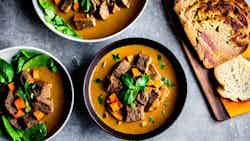 Cambodian Beef and Pumpkin Stew (Sach Kor La'or)
