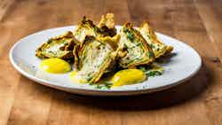 Carciofi Fritti Croccanti Con Aioli Al Limone (crispy Fried Artichokes With Lemon Aioli)