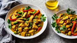 Caril De Frango E Legumes (chicken And Vegetable Curry)